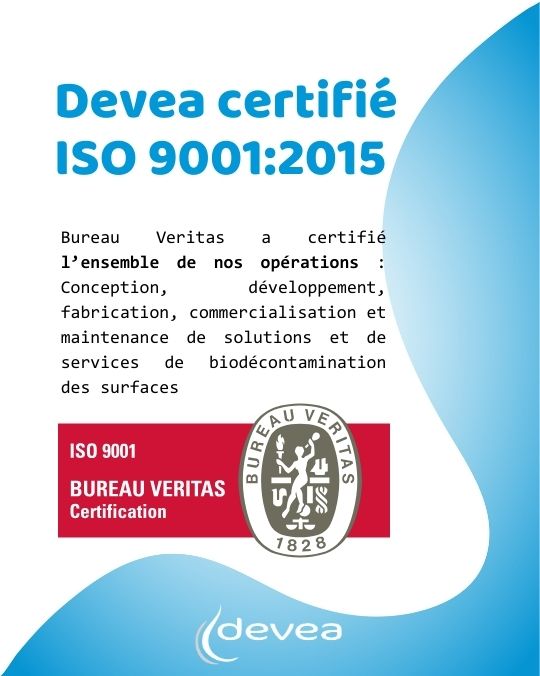 Devea certifié ISO 9001:2015